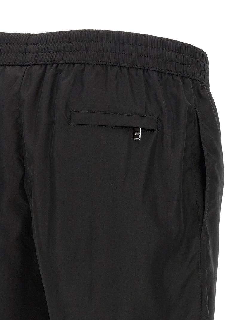 Dolce & Gabbana Black Polyamide Swim Shorts