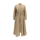 Brunello Cucinelli Beige Cotton Casual Dress for Women