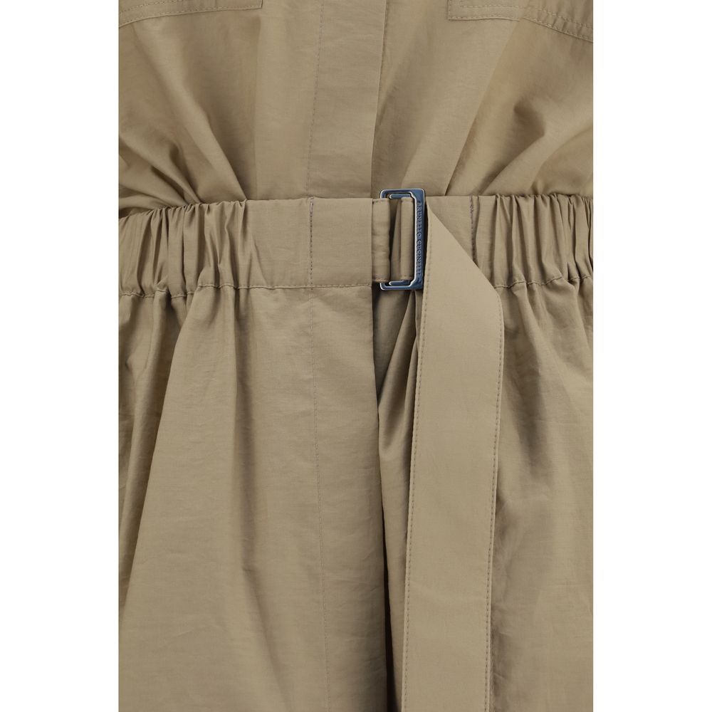 Brunello Cucinelli Beige Cotton Casual Dress for Women