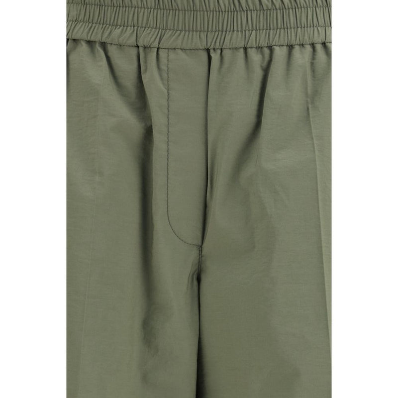 Brunello Cucinelli Bicolor Cotton Casual Pants - SS26