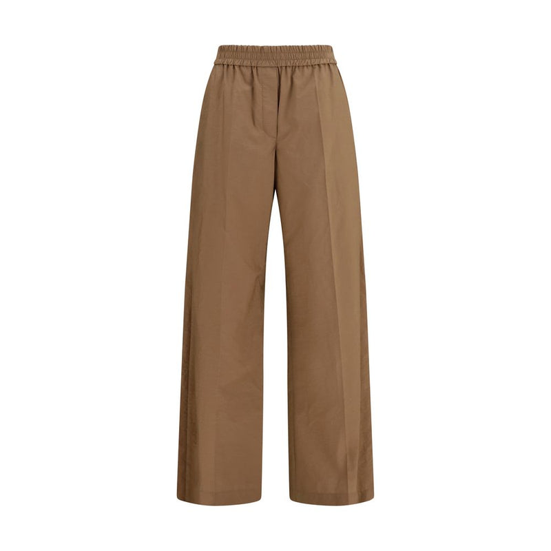 Brunello Cucinelli Brown Cotton Casual Pants for Women