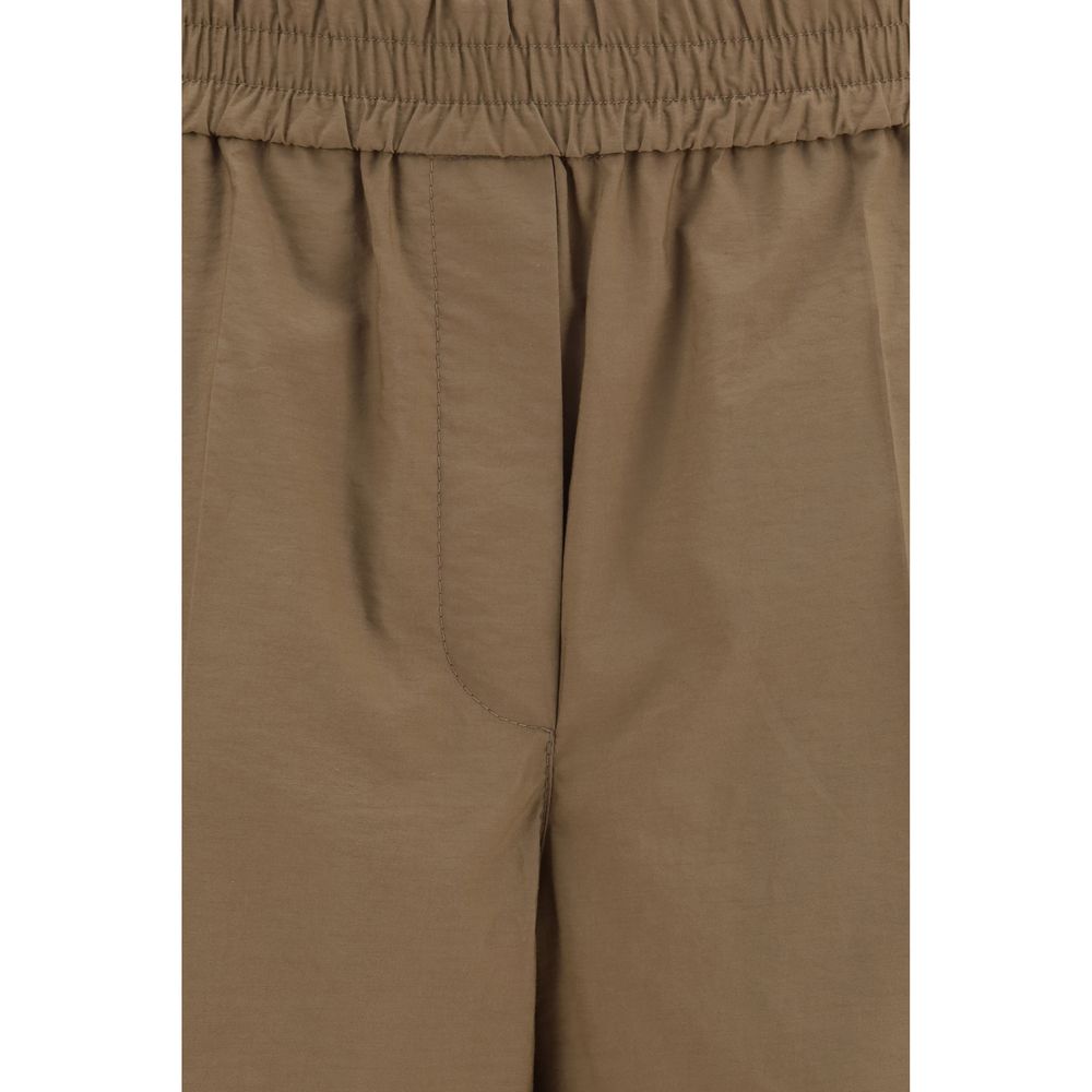 Brunello Cucinelli Brown Cotton Casual Pants for Women