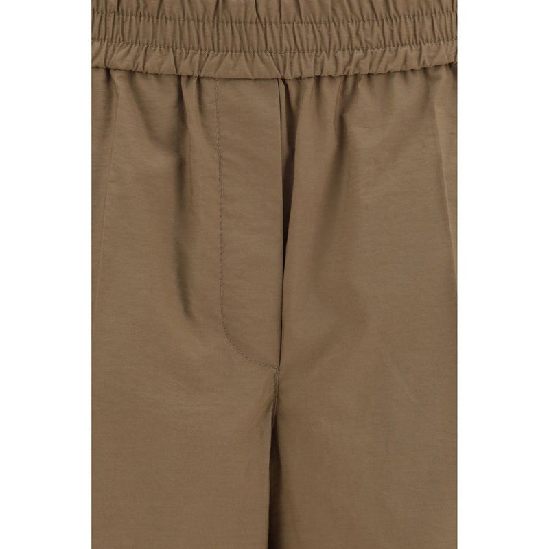 Brunello Cucinelli Brown Cotton Casual Pants for Women