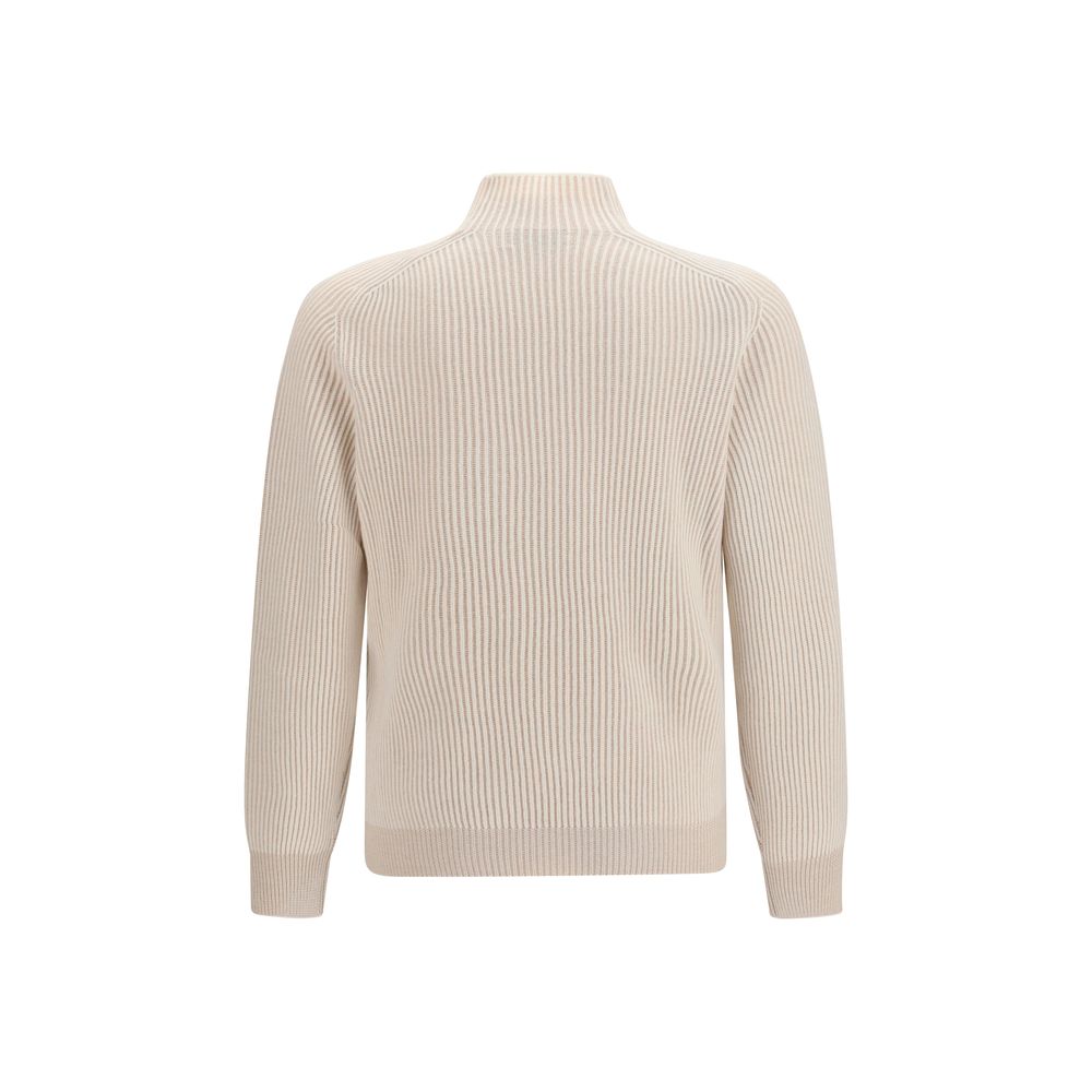 Col roulé Brunello Cucinelli en cachemire beige
