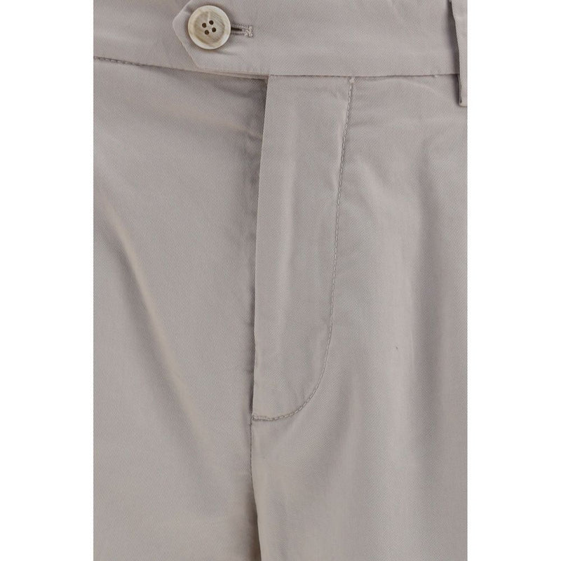 Brunello Cucinelli Beige Cotton Chino Pants