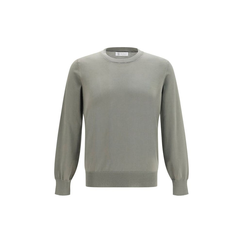 Brunello Cucinelli Sweat-shirt bicolore en coton