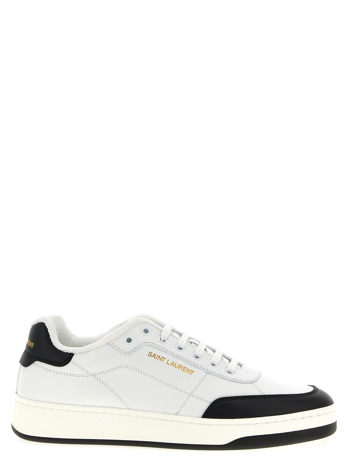 Saint Laurent SL/61 Bicolor Calfskin Low Top Sneakers