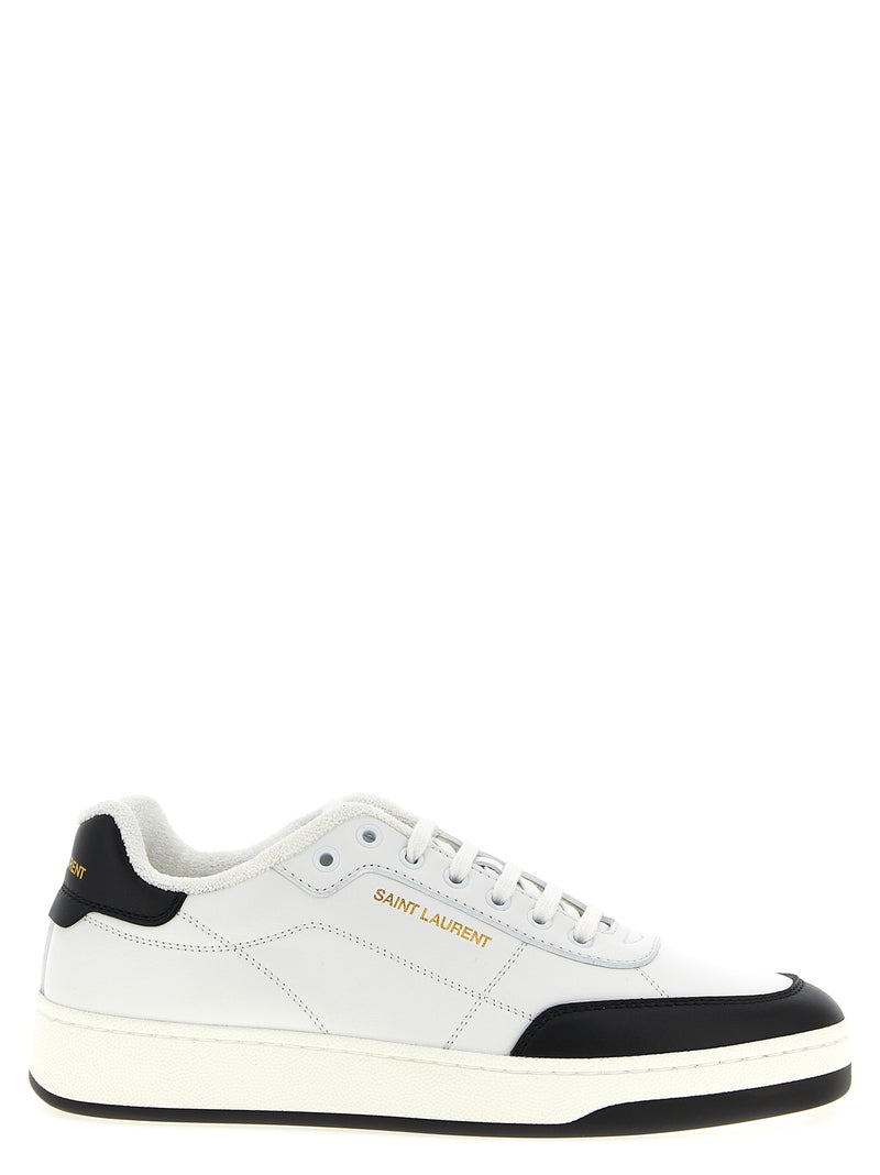 Saint Laurent SL/61 Bicolor Calfskin Low Top Sneakers