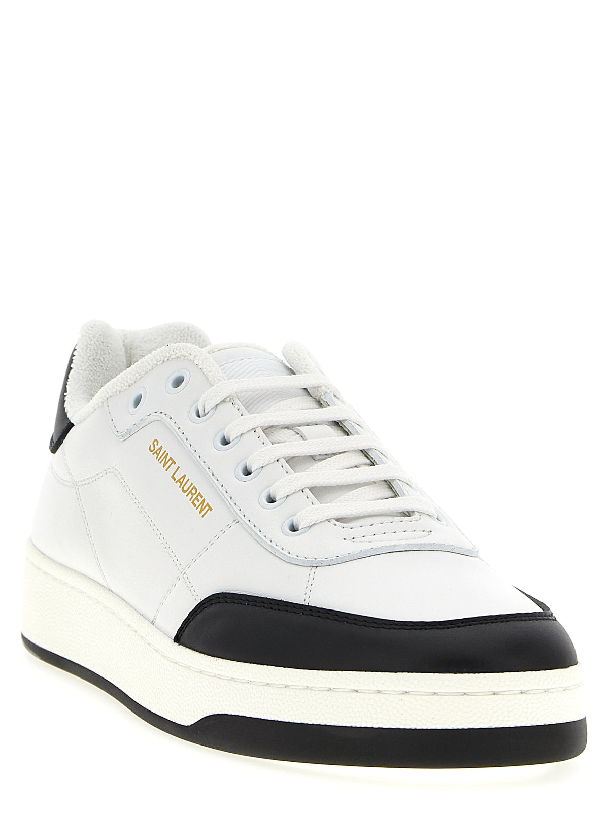 Saint Laurent SL/61 Bicolor Calfskin Low Top Sneakers