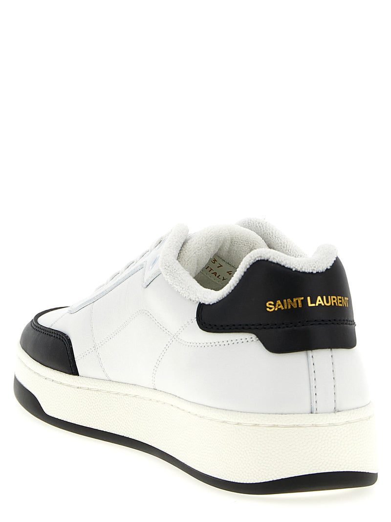 Saint Laurent SL/61 Bicolor Calfskin Low Top Sneakers