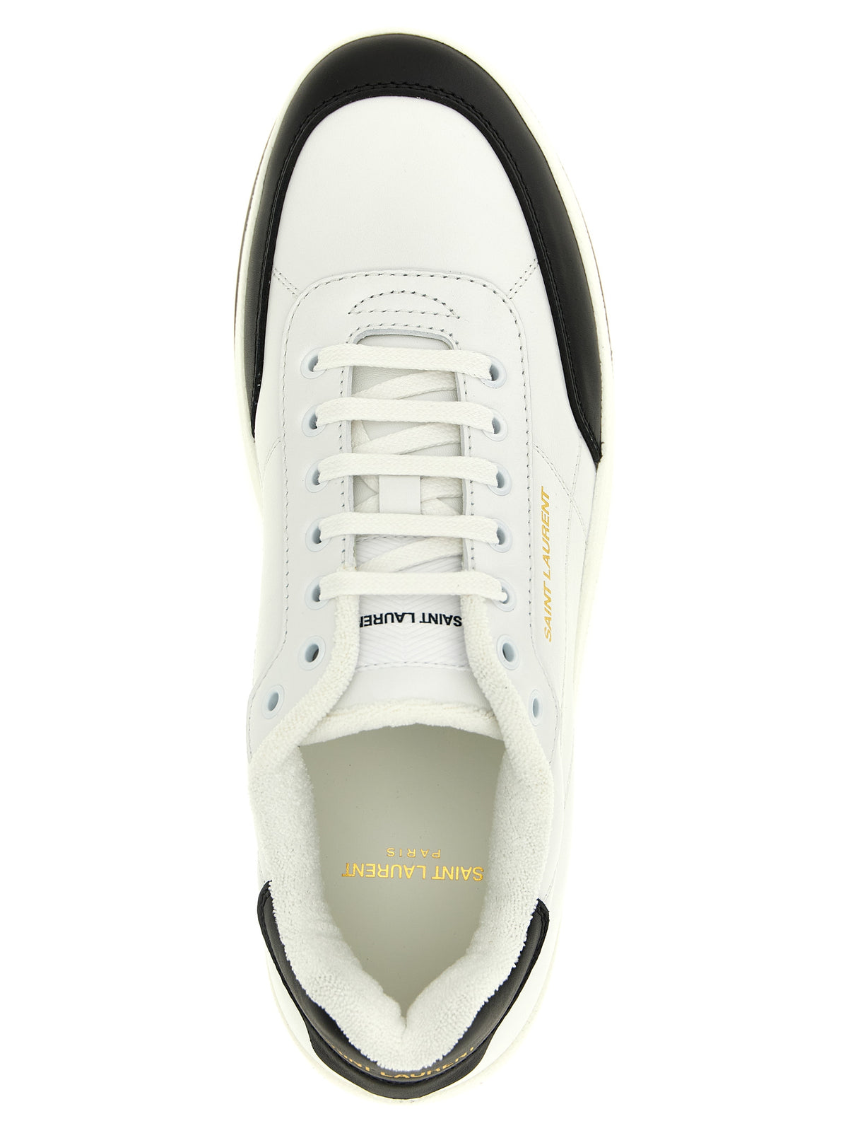 Saint Laurent SL/61 Bicolor Calfskin Low Top Sneakers