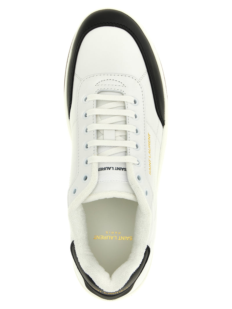 Saint Laurent SL/61 Bicolor Calfskin Low Top Sneakers