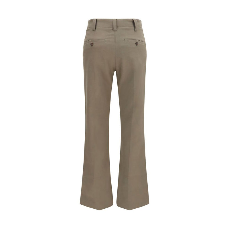 Brunello Cucinelli Brown Cotton Flared Pants for Women