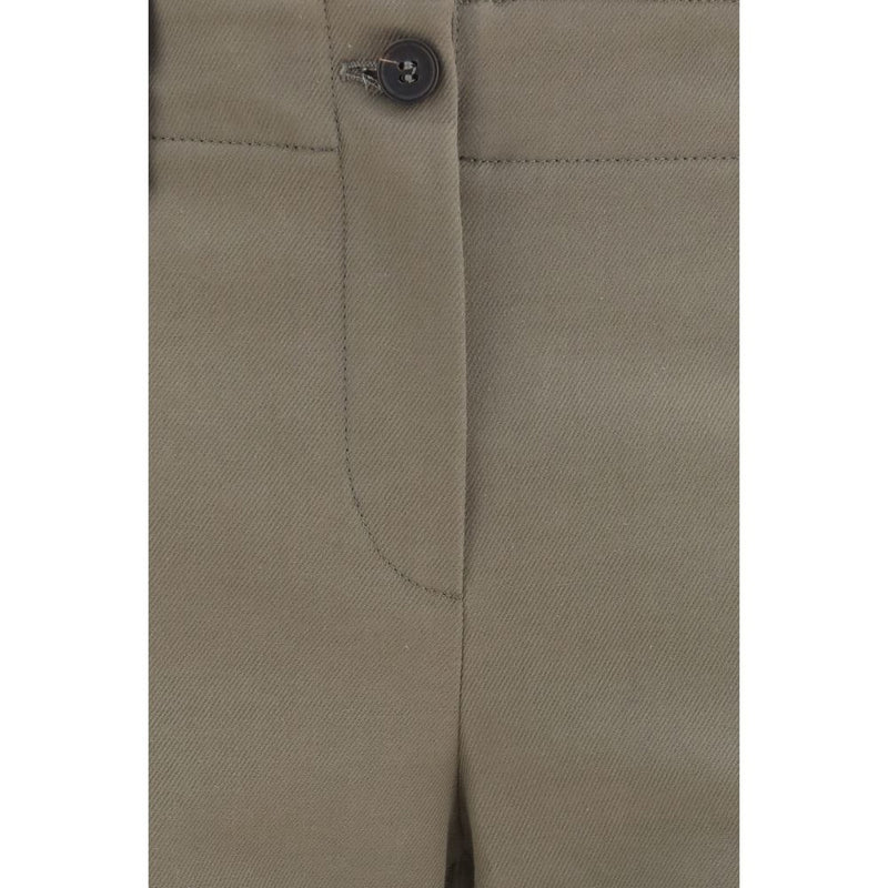 Brunello Cucinelli Brown Cotton Flared Pants for Women