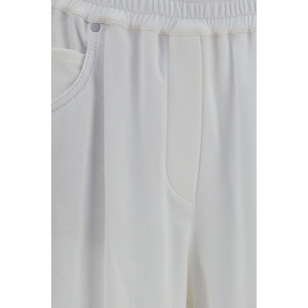 Brunello Cucinelli White Cotton Bermuda Shorts for Women