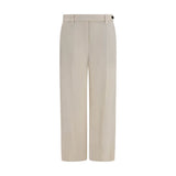 Brunello Cucinelli Beige Viscose Casual Pants for Women