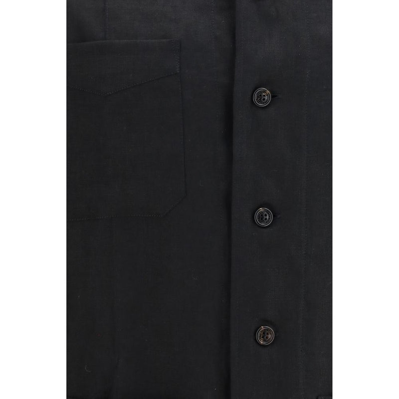 Veste en jean Brunello Cucinelli en lin noir