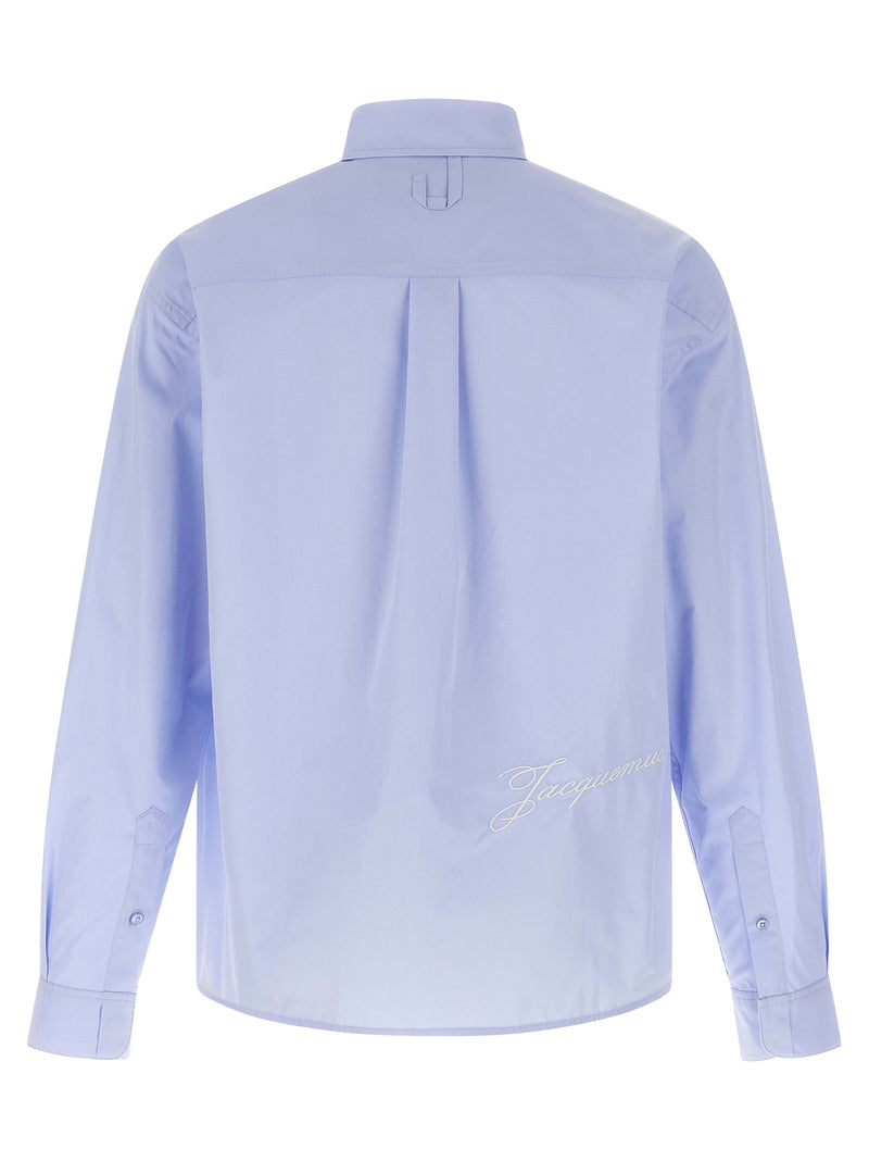 Jacquemus La Chemise Simon Blue Cotton Blouse