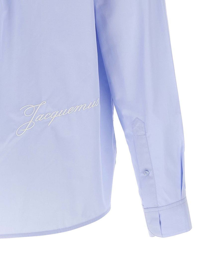 Jacquemus La Chemise Simon Blue Cotton Blouse