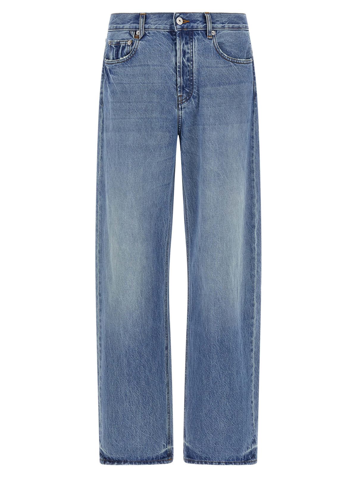 Jacquemus Le De-Nime Droit Blue Cotton Straight-Leg Jeans