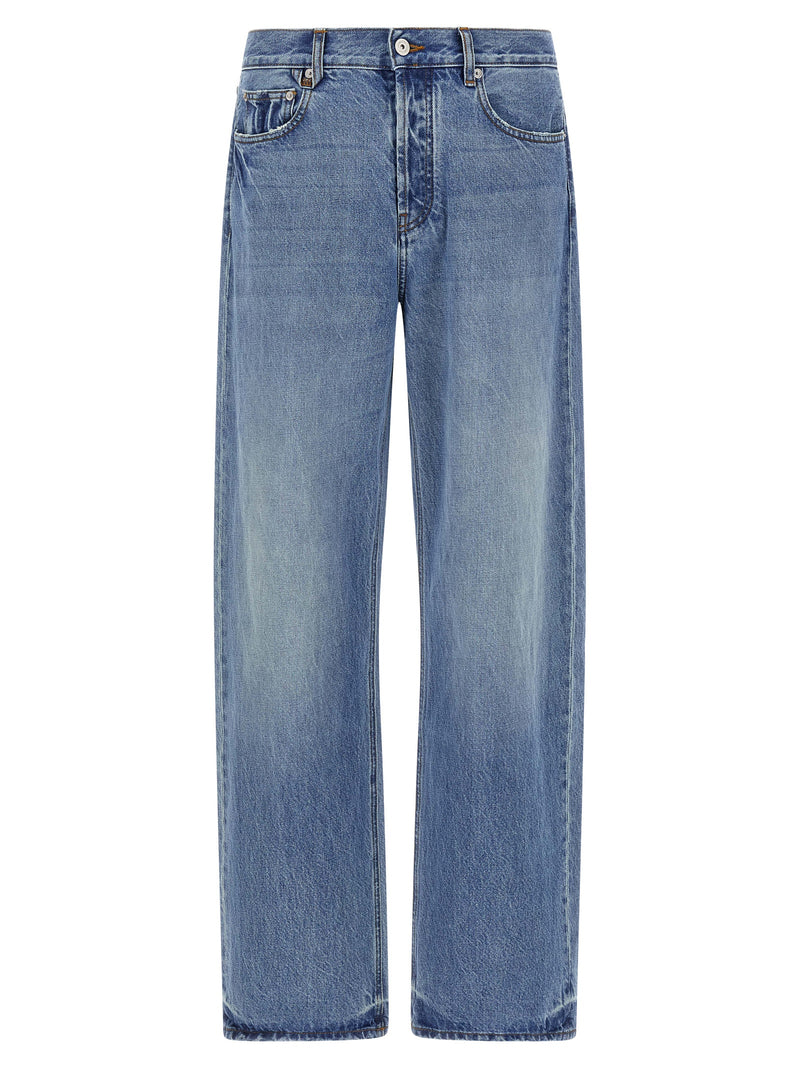 Jacquemus Le De-Nime Droit Blue Cotton Straight-Leg Jeans