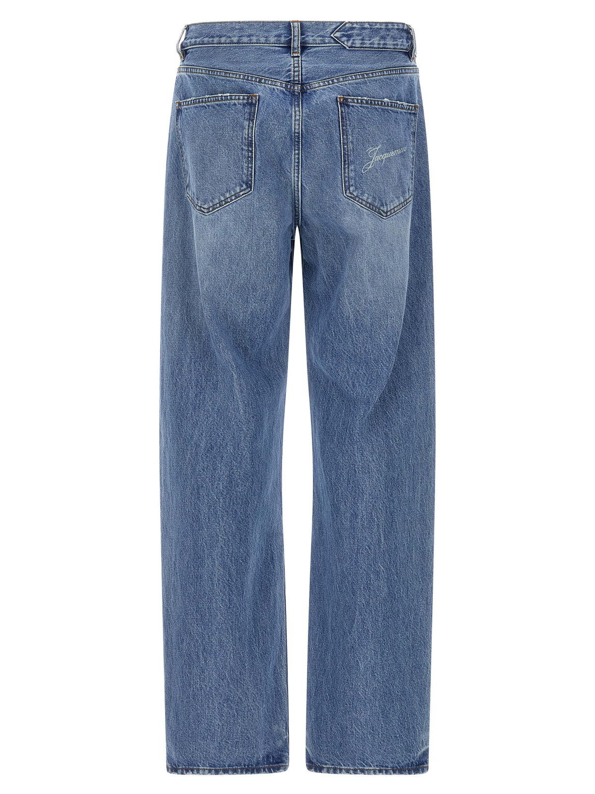 Jacquemus Le De-Nime Droit Blue Cotton Straight-Leg Jeans