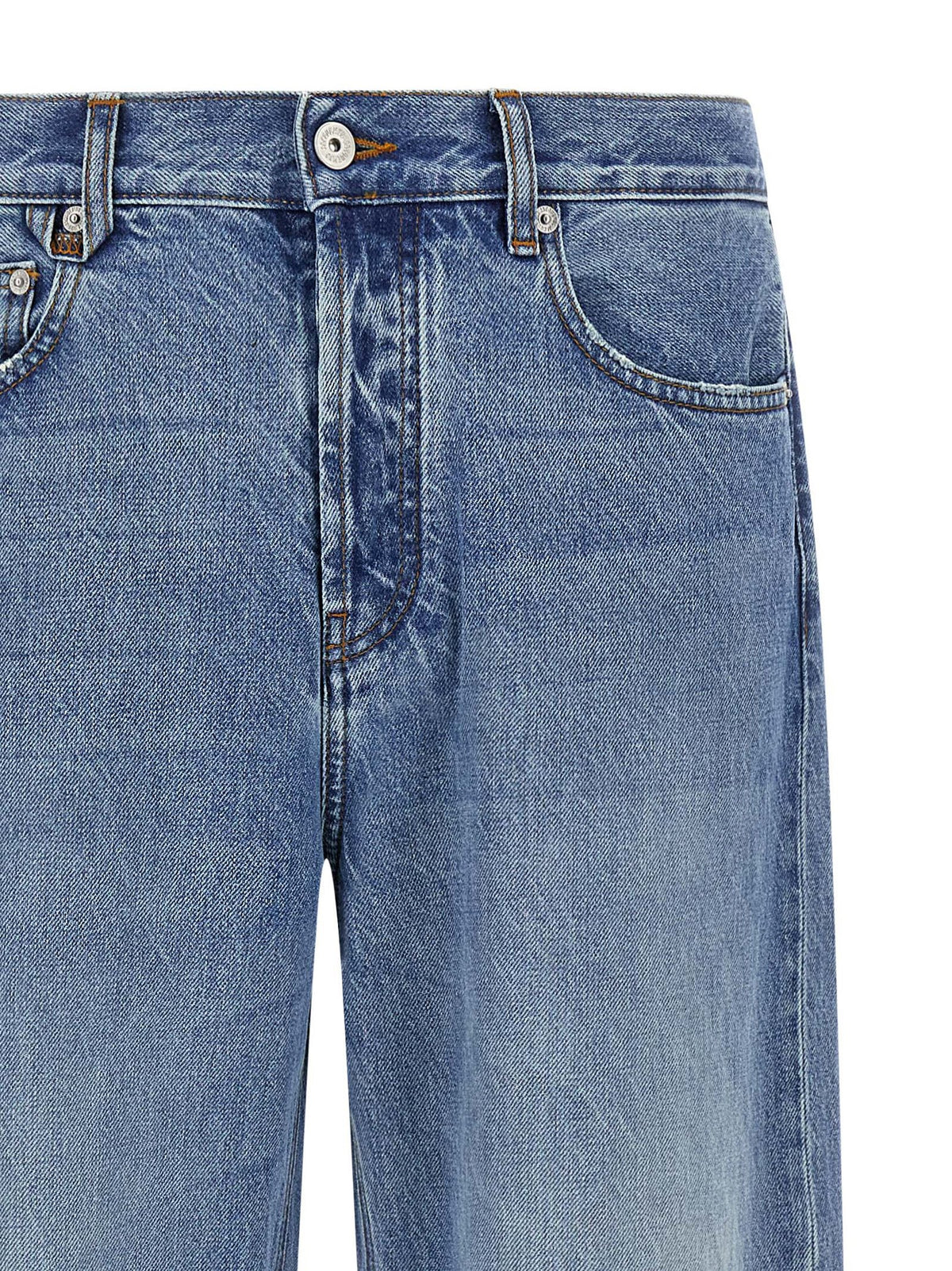 Jacquemus Le De-Nime Droit Blue Cotton Straight-Leg Jeans