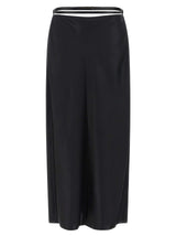 Tom Ford Black Silk Midi Skirt