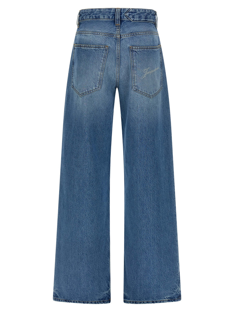 Jacquemus Le De-Nîmes Large Light Blue Cotton Jeans