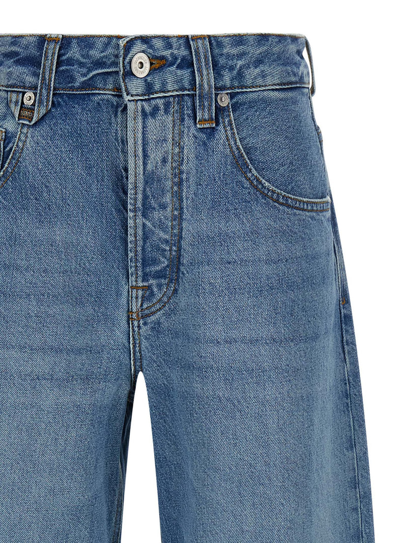 Jacquemus Le De-Nîmes Large Light Blue Cotton Jeans
