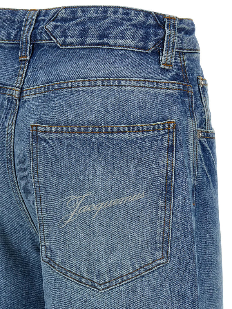 Jacquemus Le De-Nîmes Large Light Blue Cotton Jeans