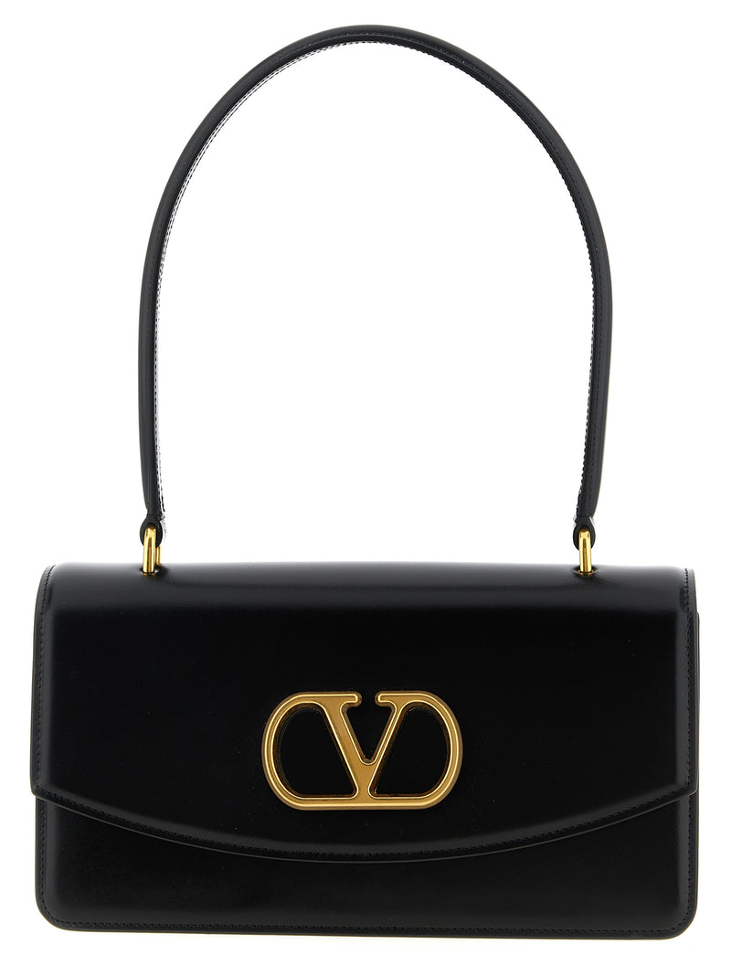 Valentino Garavani Vain Black Calfskin Shoulder Bag