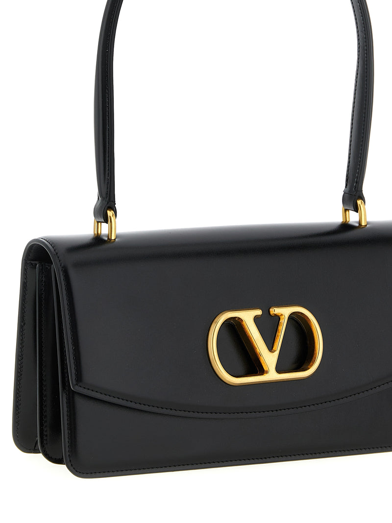 Valentino Garavani Vain Black Calfskin Shoulder Bag