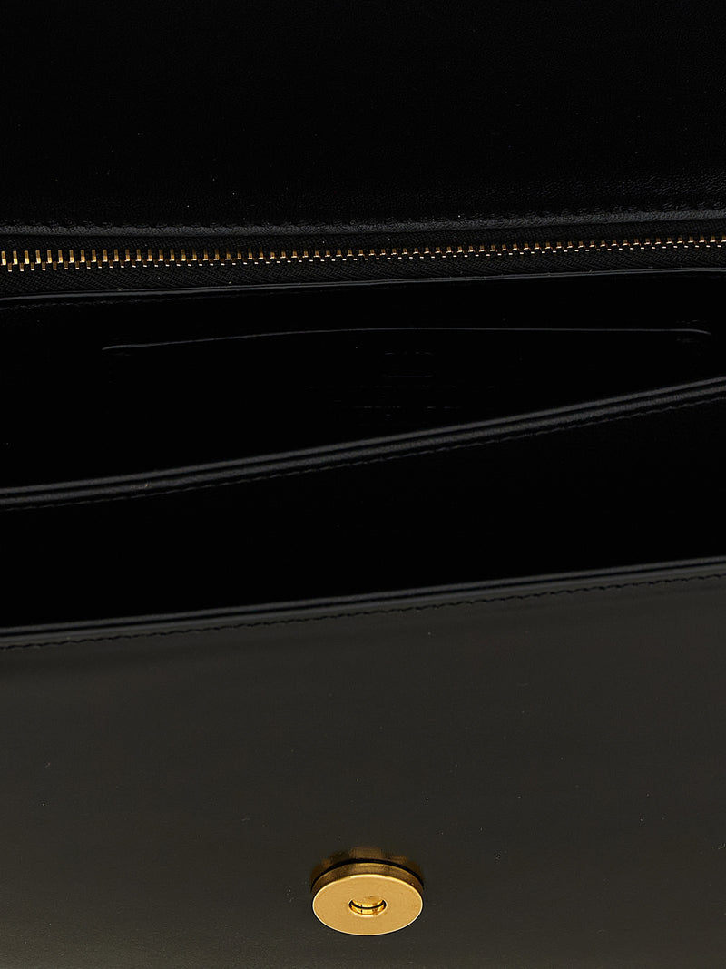 Valentino Garavani Vain Black Calfskin Shoulder Bag