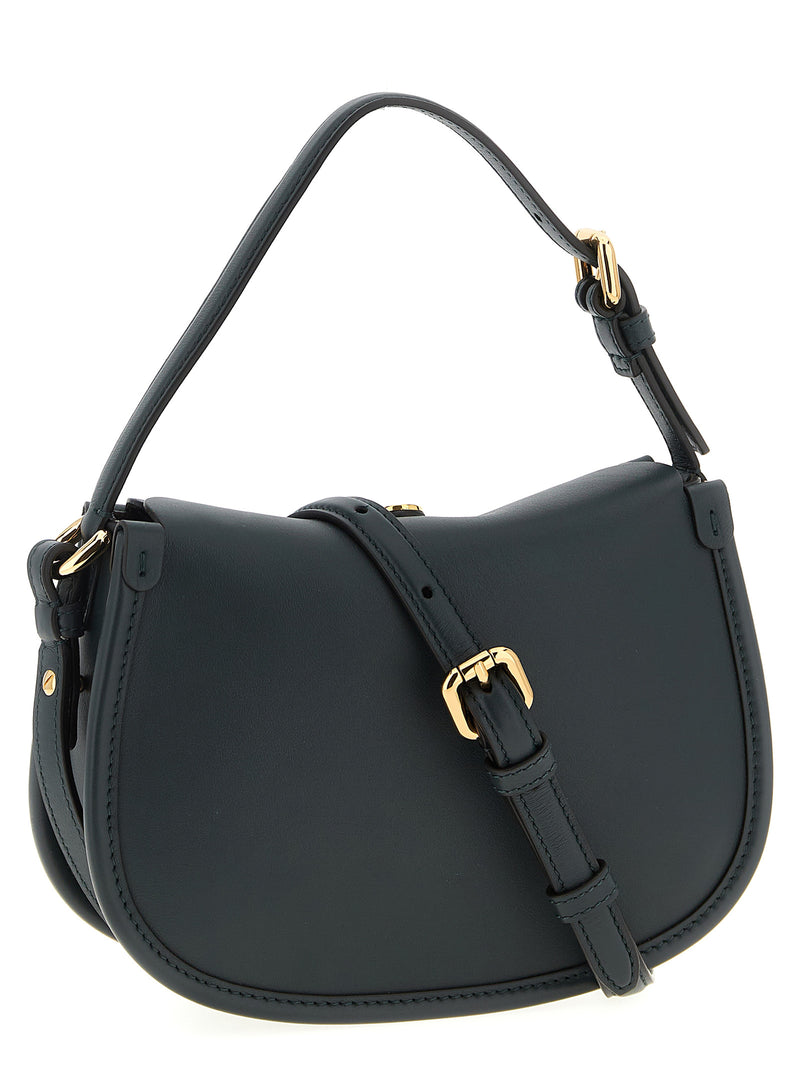 Etro Bicolor Calfskin Crossbody Bag - Green