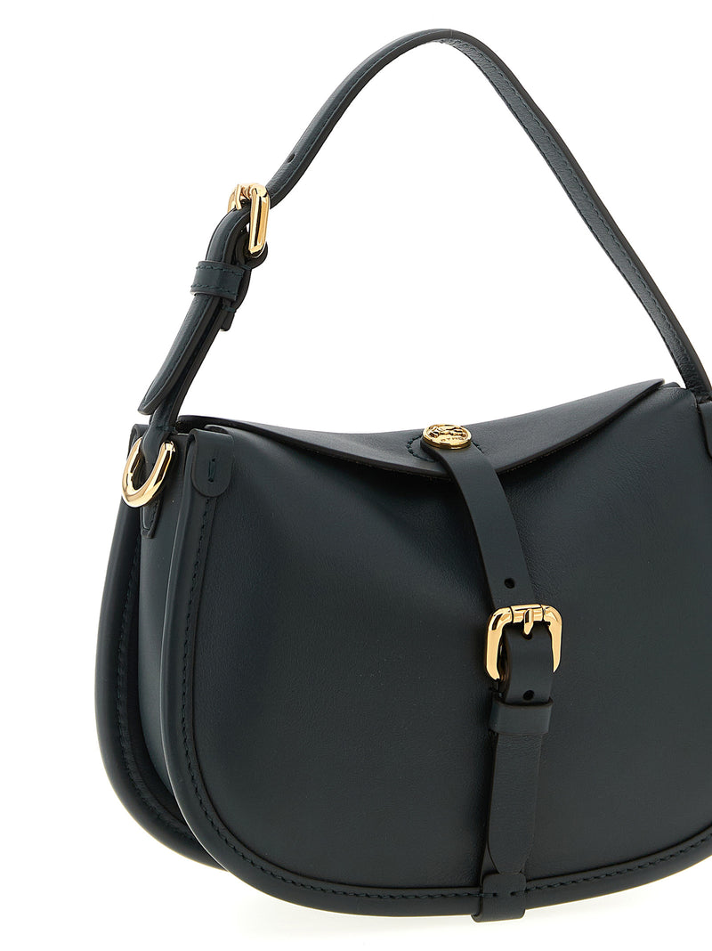 Etro Bicolor Calfskin Crossbody Bag - Green