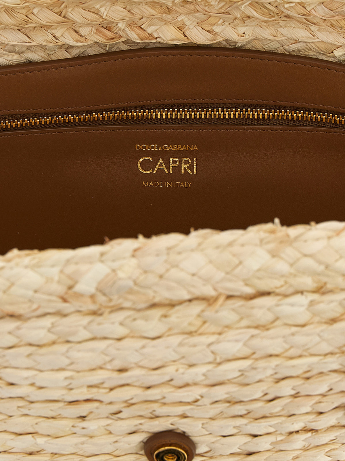 Sac à bandoulière Dolce & Gabbana en liège beige