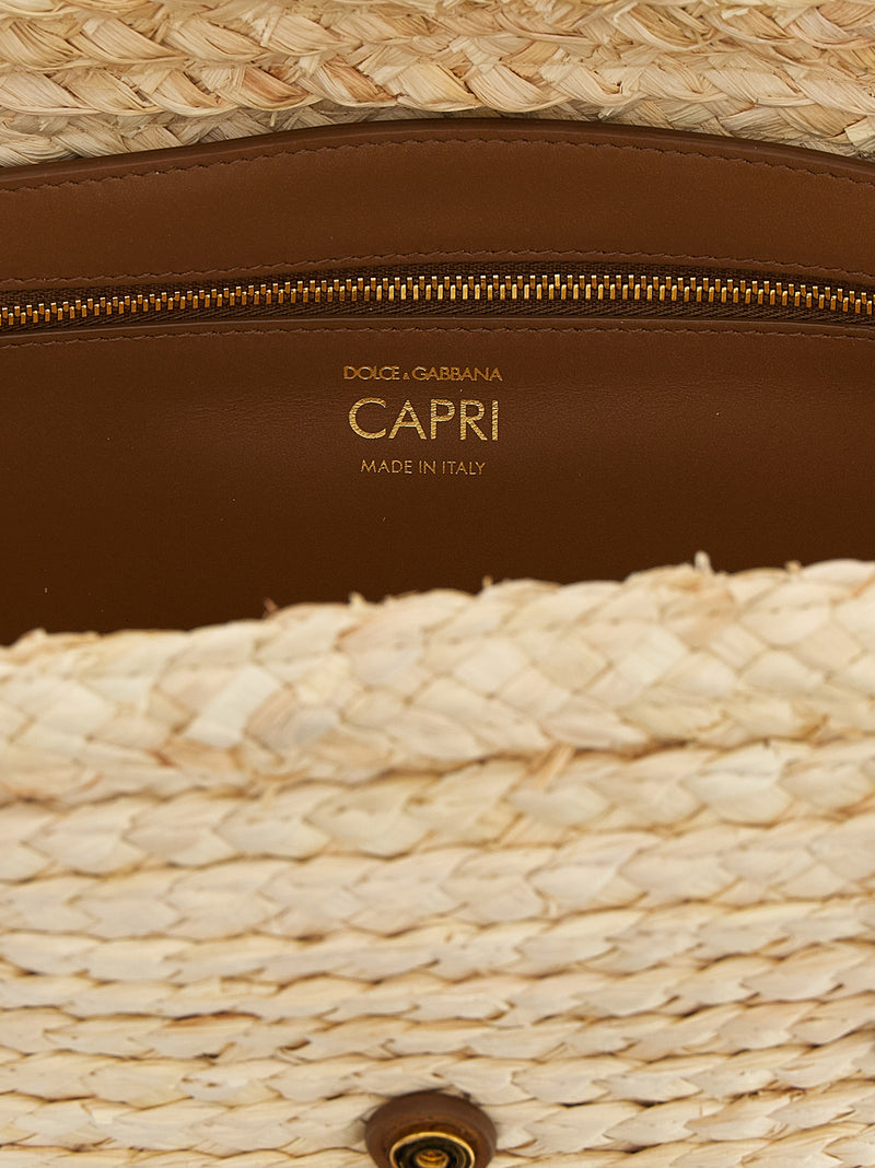 Sac à bandoulière Dolce & Gabbana en liège beige