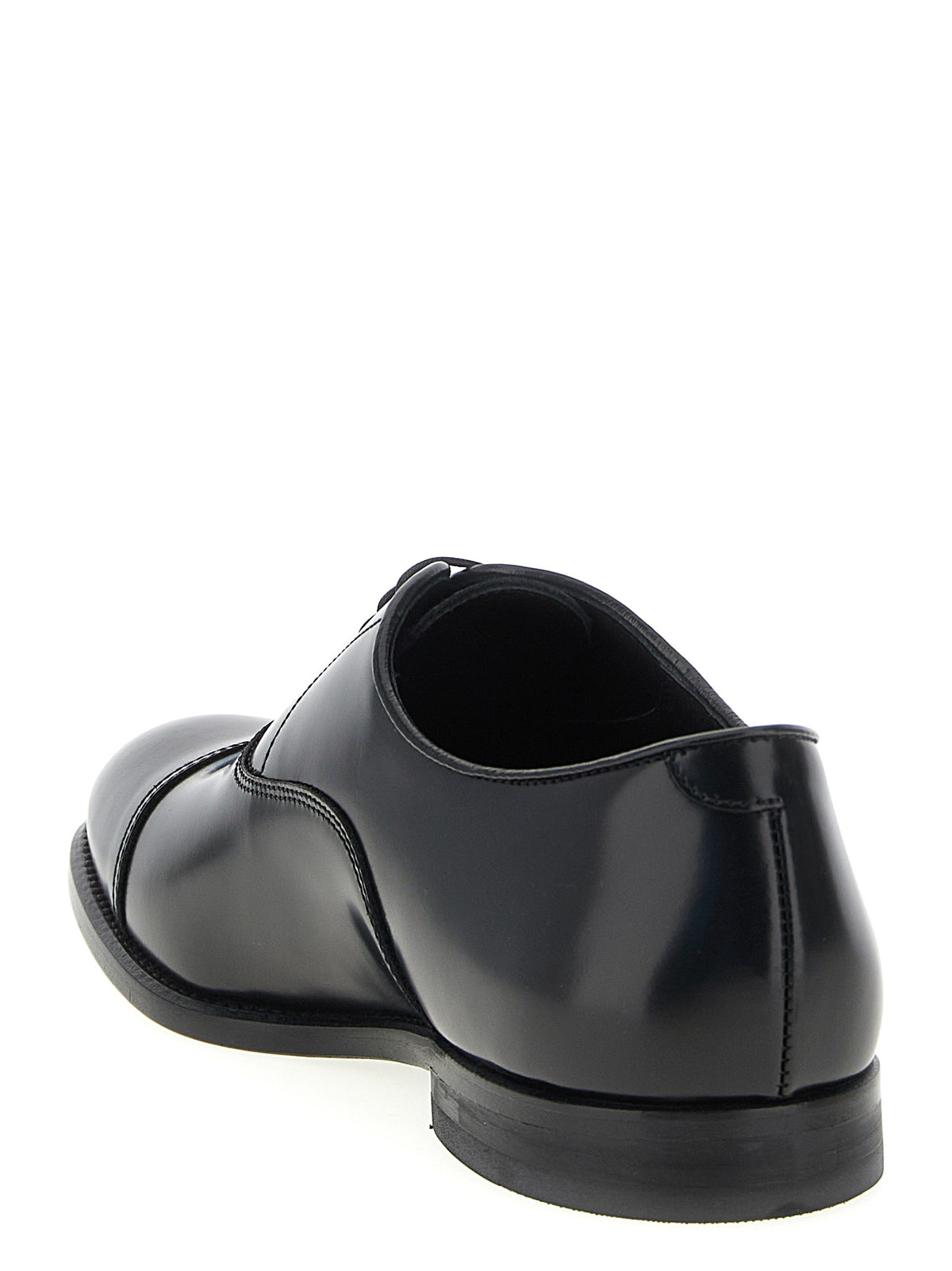 Richelieu et Derbies Doucal's en cuir de veau noir