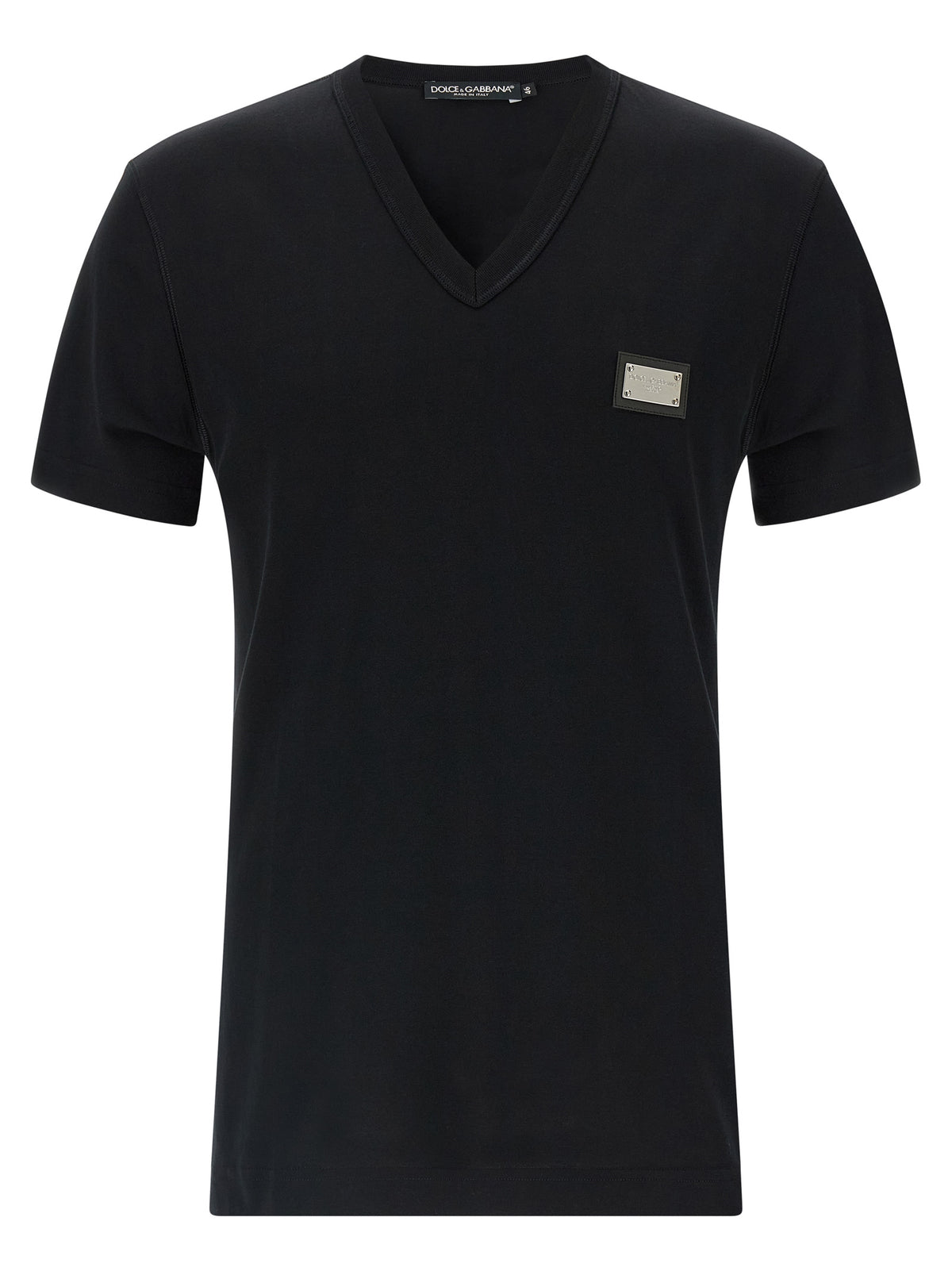 T-shirt en coton noir Dolce &amp; Gabbana