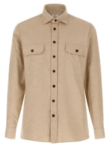 Chemisier en coton beige BORRIELLO