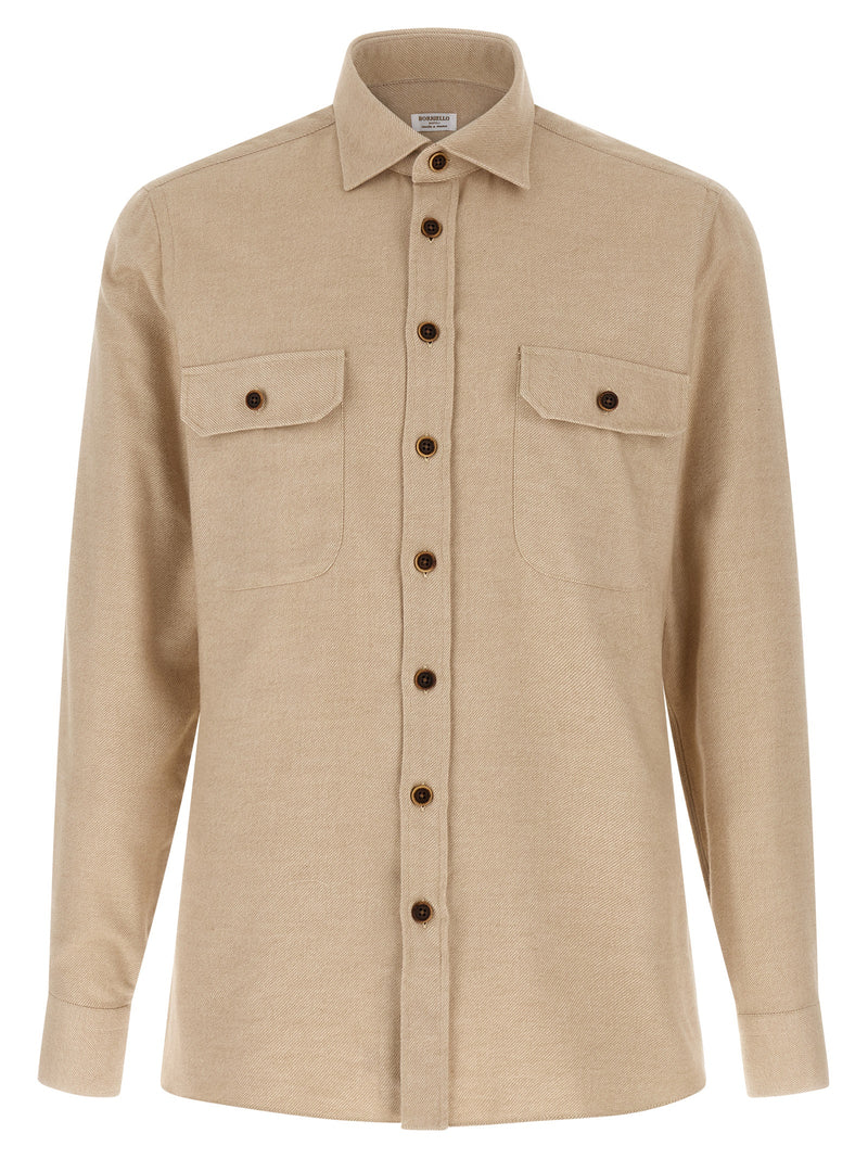 Chemisier en coton beige BORRIELLO