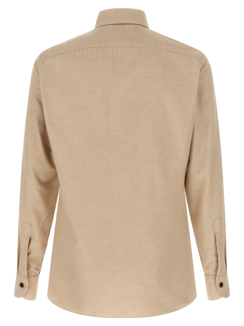 Chemisier en coton beige BORRIELLO