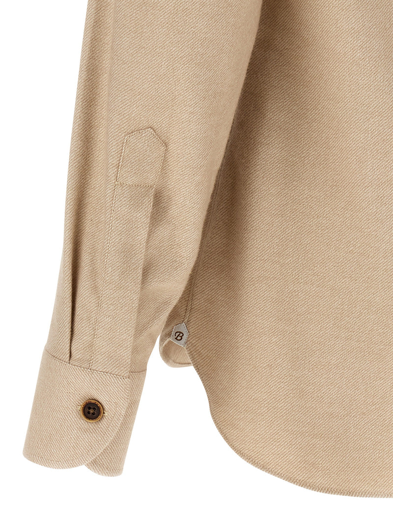 Chemisier en coton beige BORRIELLO