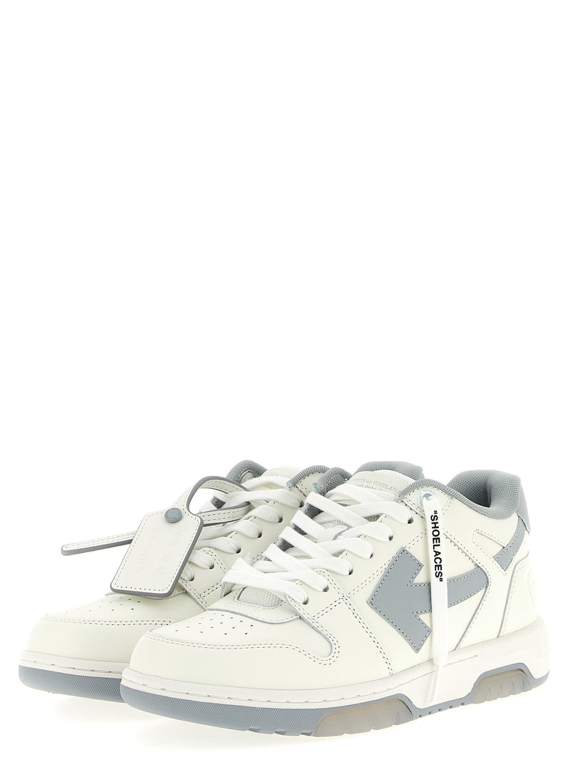 Baskets basses Off-White en cuir gris