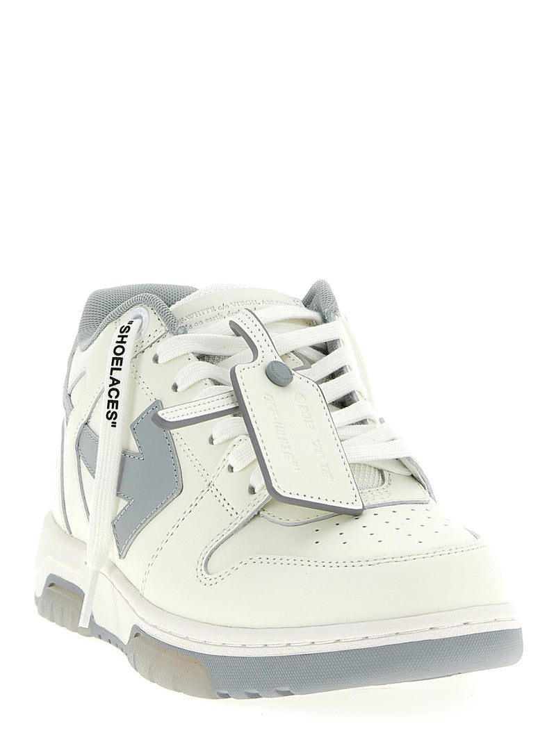 Baskets basses Off-White en cuir gris