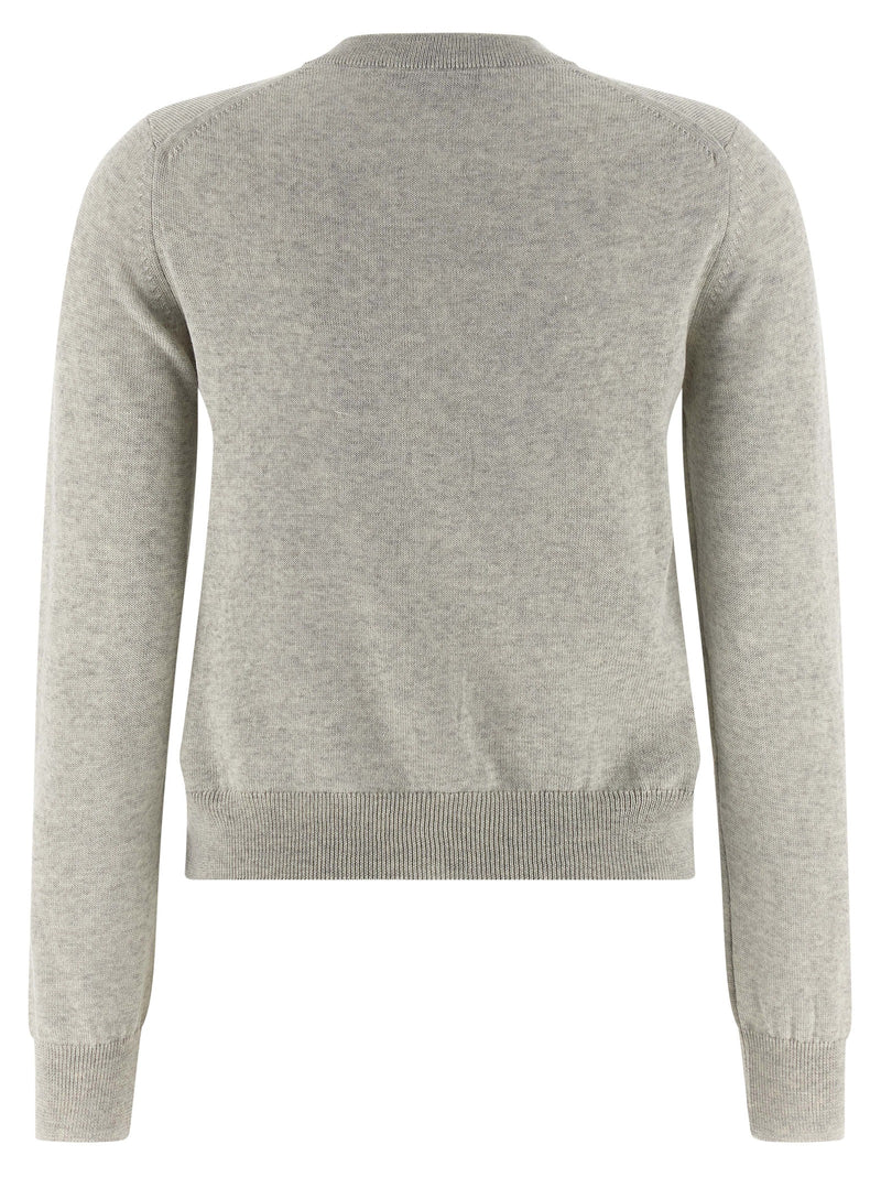 Gilet Maison Kitsuné en laine vierge grise