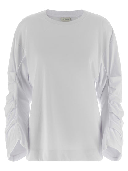 Dries Van Noten White Cotton Long Sleeve T-Shirt