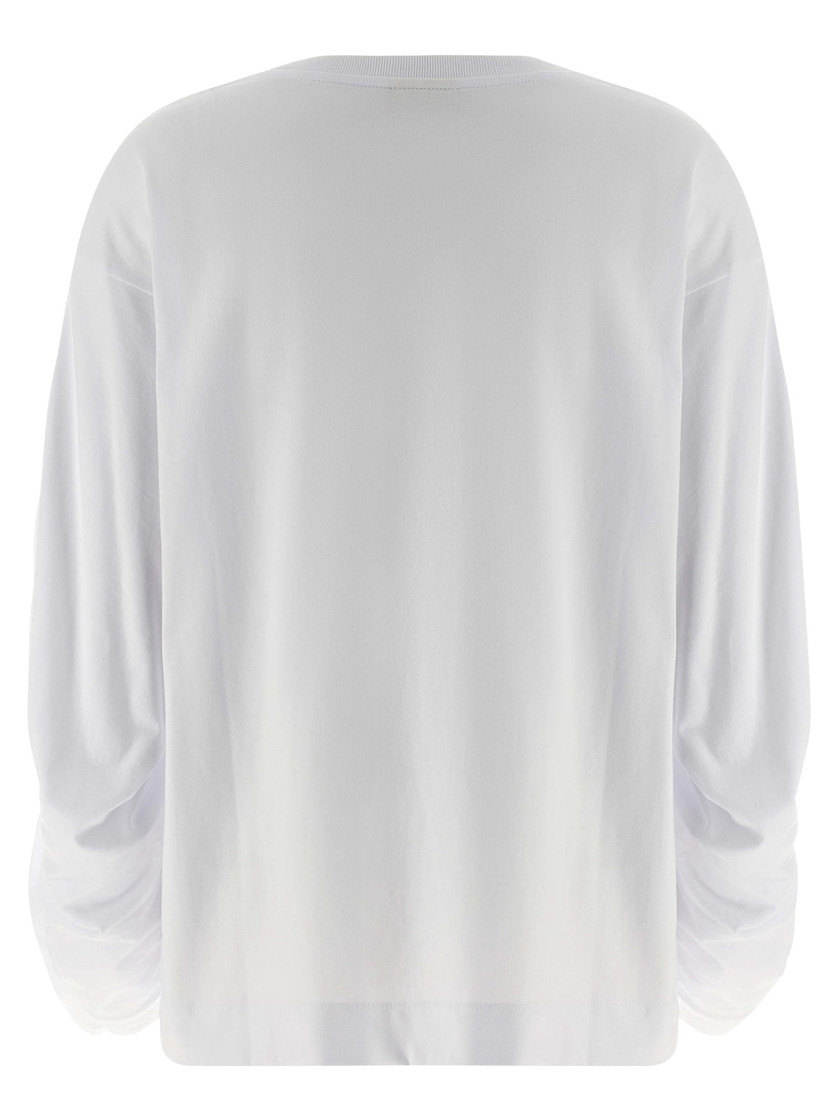 T-shirt à manches longues en coton blanc Dries Van Noten