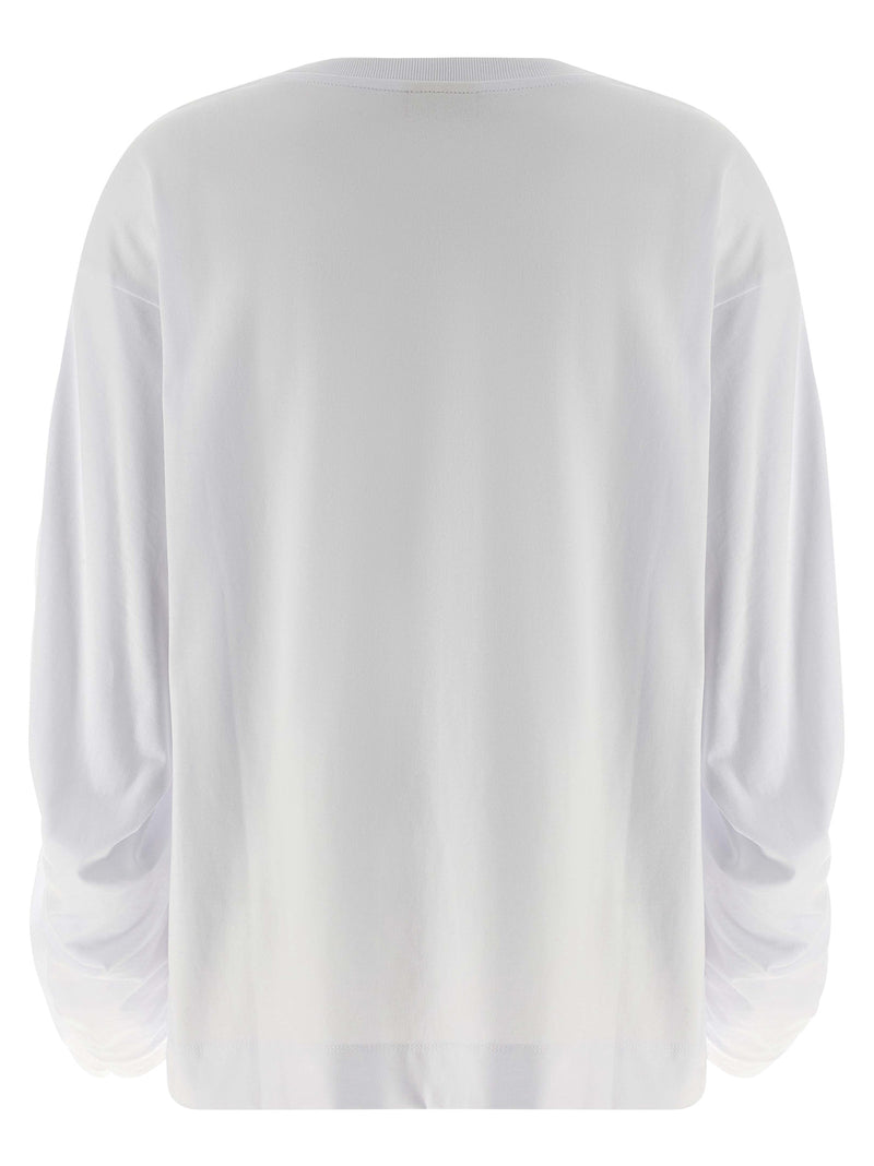 Dries Van Noten White Cotton Long Sleeve T-Shirt